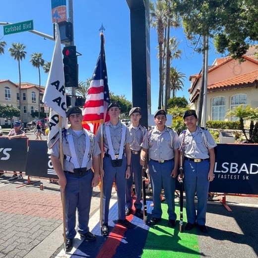 Color Guard at Carlsbad 5000