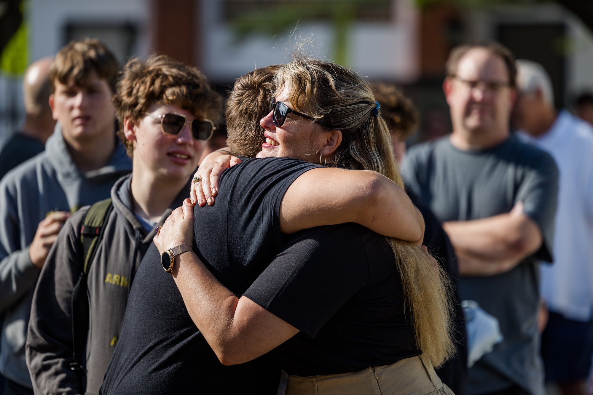 Cadet and mom