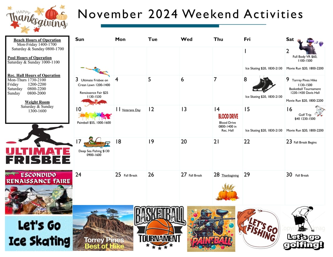 Nov. Calendar 2024